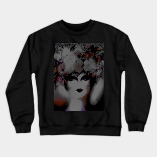 floral flowers face Crewneck Sweatshirt